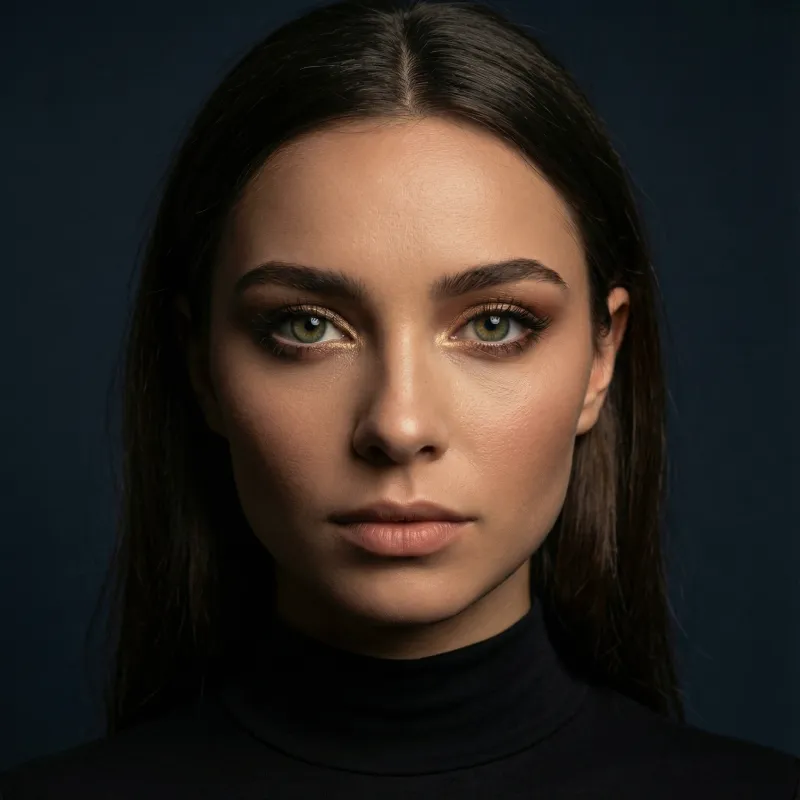 Elena anchor identity portrait with strong presence